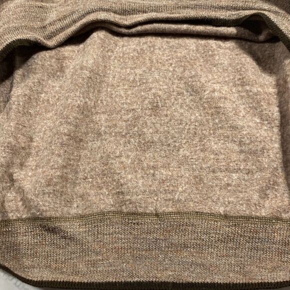 Vintage Sheperd Wool Crew‎ Neck Pullover Sweater Light Brown M - Picture 9 of 9